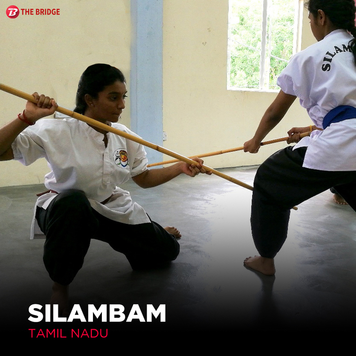 Silambam is a martial art that is native to South Asia but has roots tracing back to ancient Tamil literature. 