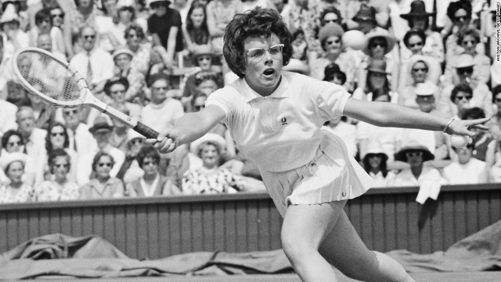 Billie Jean King championed women's tennis (Source: CNN)