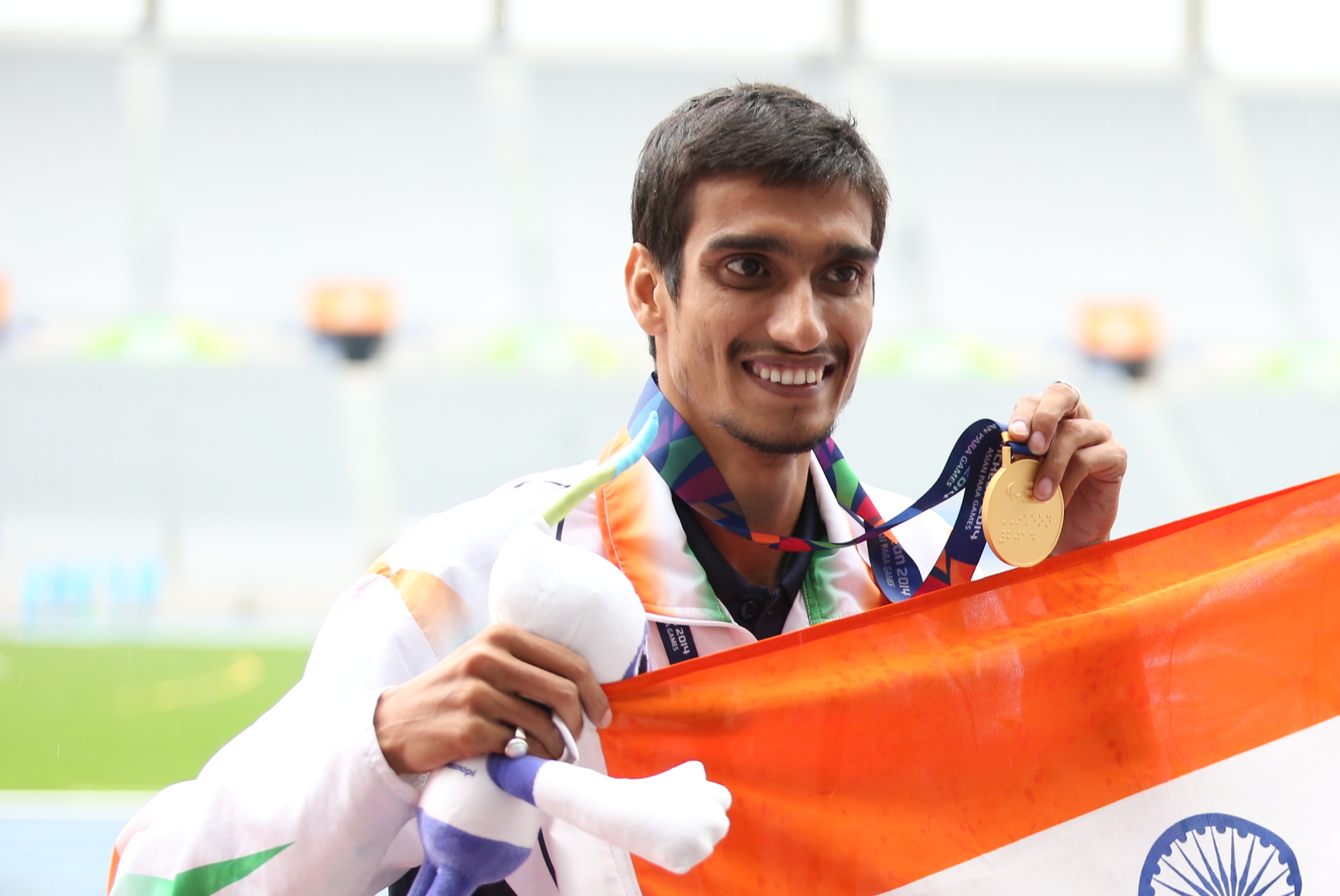 India's celebrated para high-jumpers Sharad Kumar 