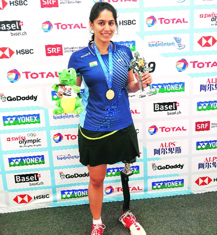 para-badminton player Manasi Joshi clinched her first gold at the BWF Para World Championships in 2019