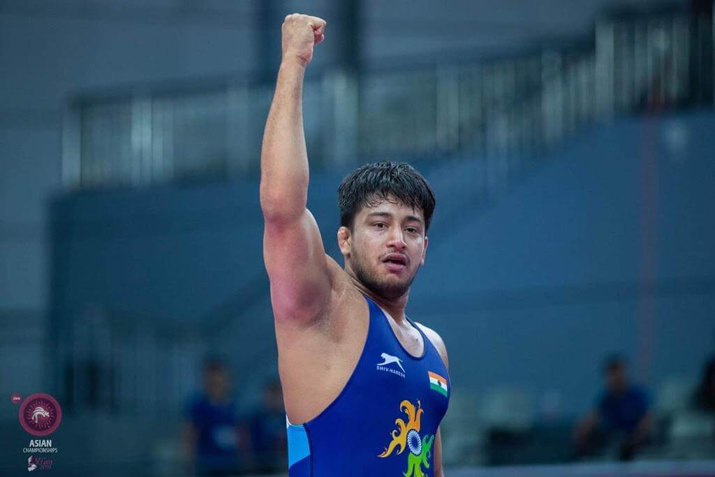 Vicky Chahar at the Asian Wrestling Championship 2019