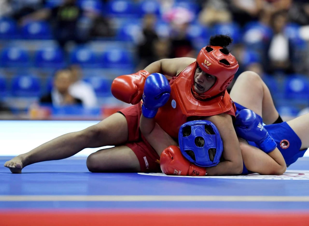 Poonam Khatri at the 2019 Wushu World Championships