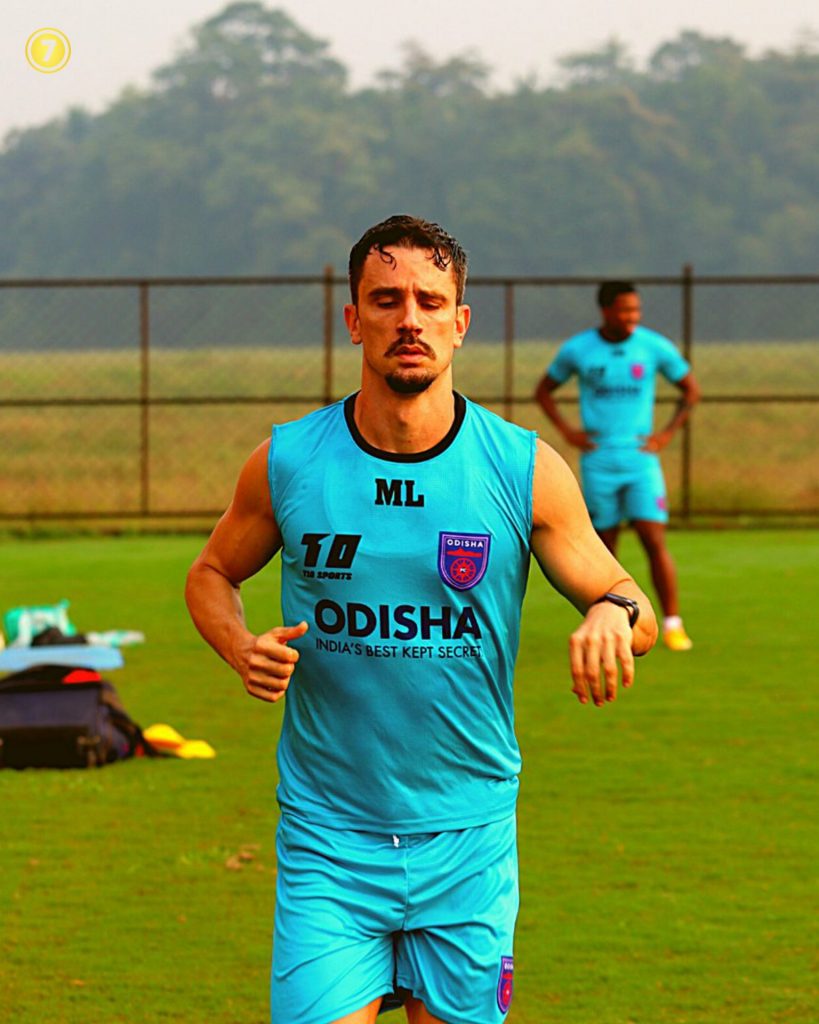 Marcelinho Pereira in his first Odisha FC training ahead of the new season (Source: Sevens Football/Twitter)