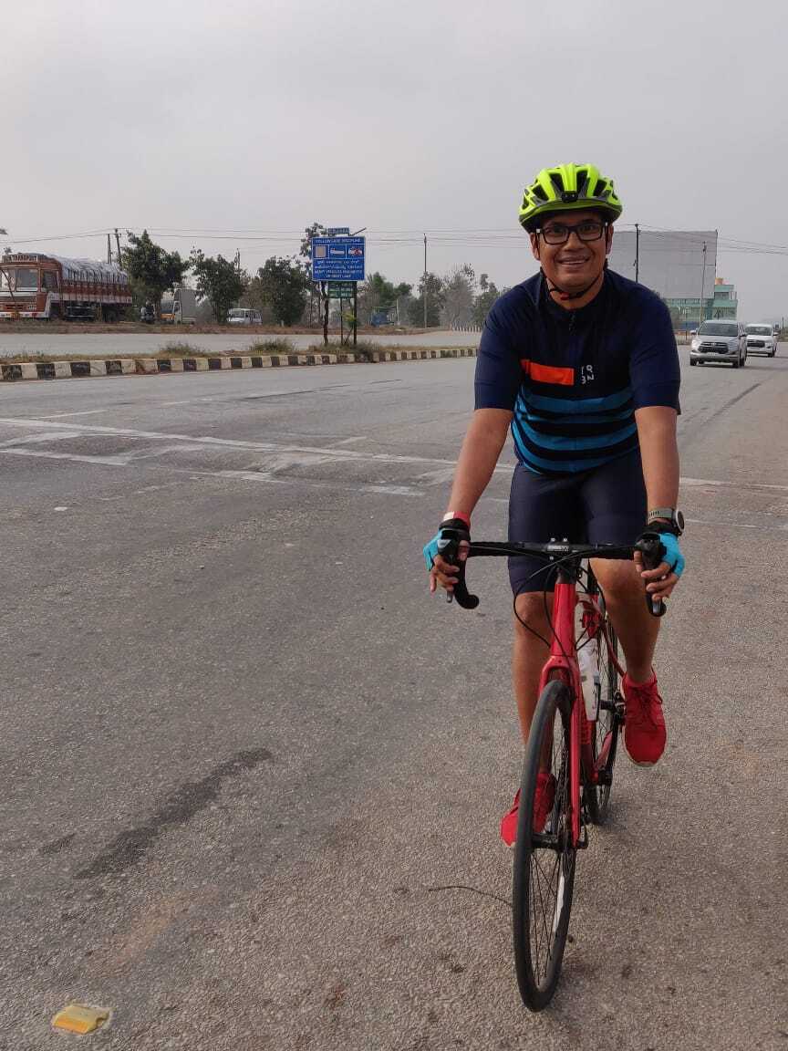 Aditya cycling 100km