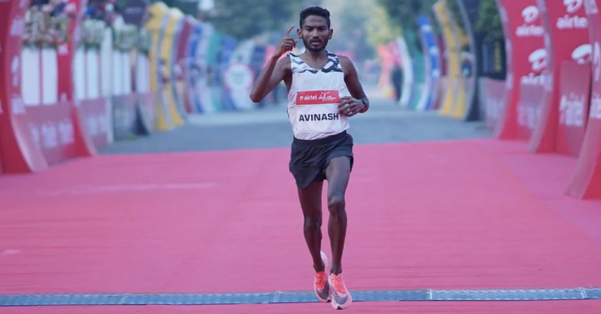 Avinash Sable at Airtel Delhi Half Marathon