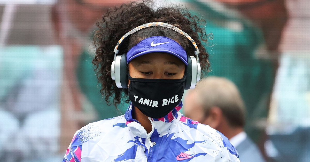 Naomi Osaka wore seven different face masks for each round of the US Open