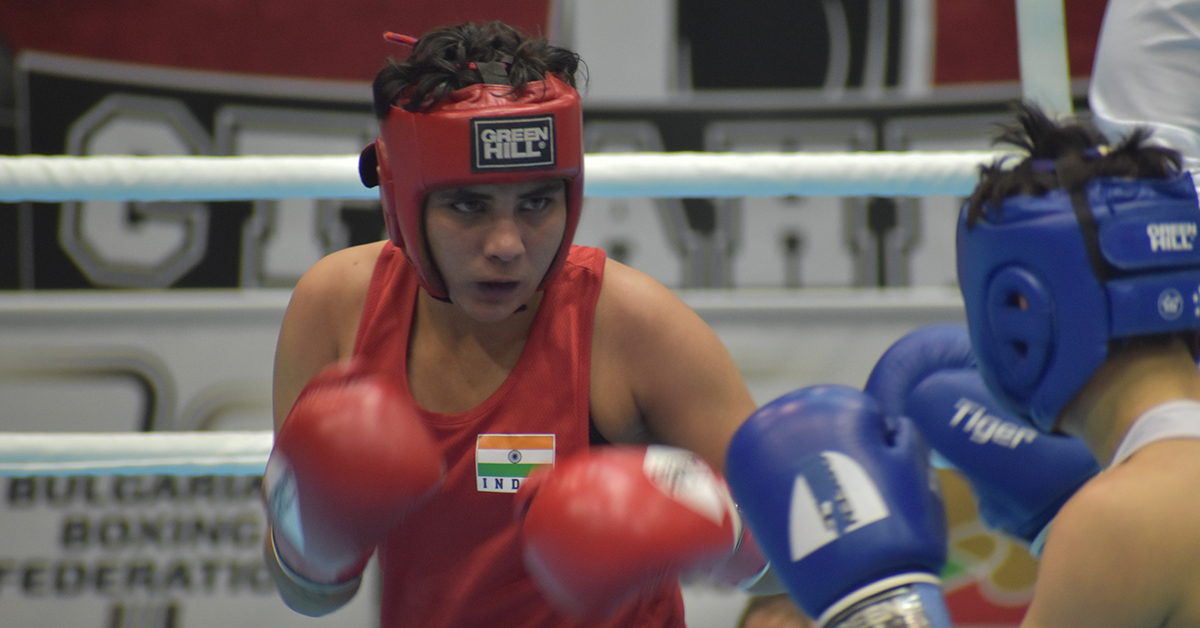 Jyoti Gulia, upstaged two-time world champion boxer Nazym Kyzaibay of Kazakhstan.